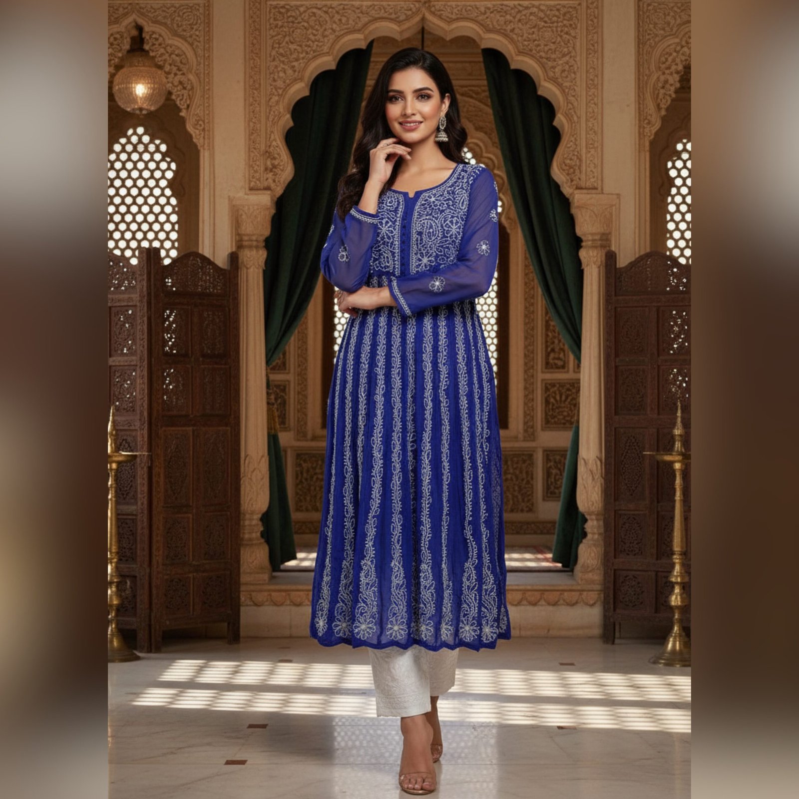 Vanya Indigo Stripe Kurta